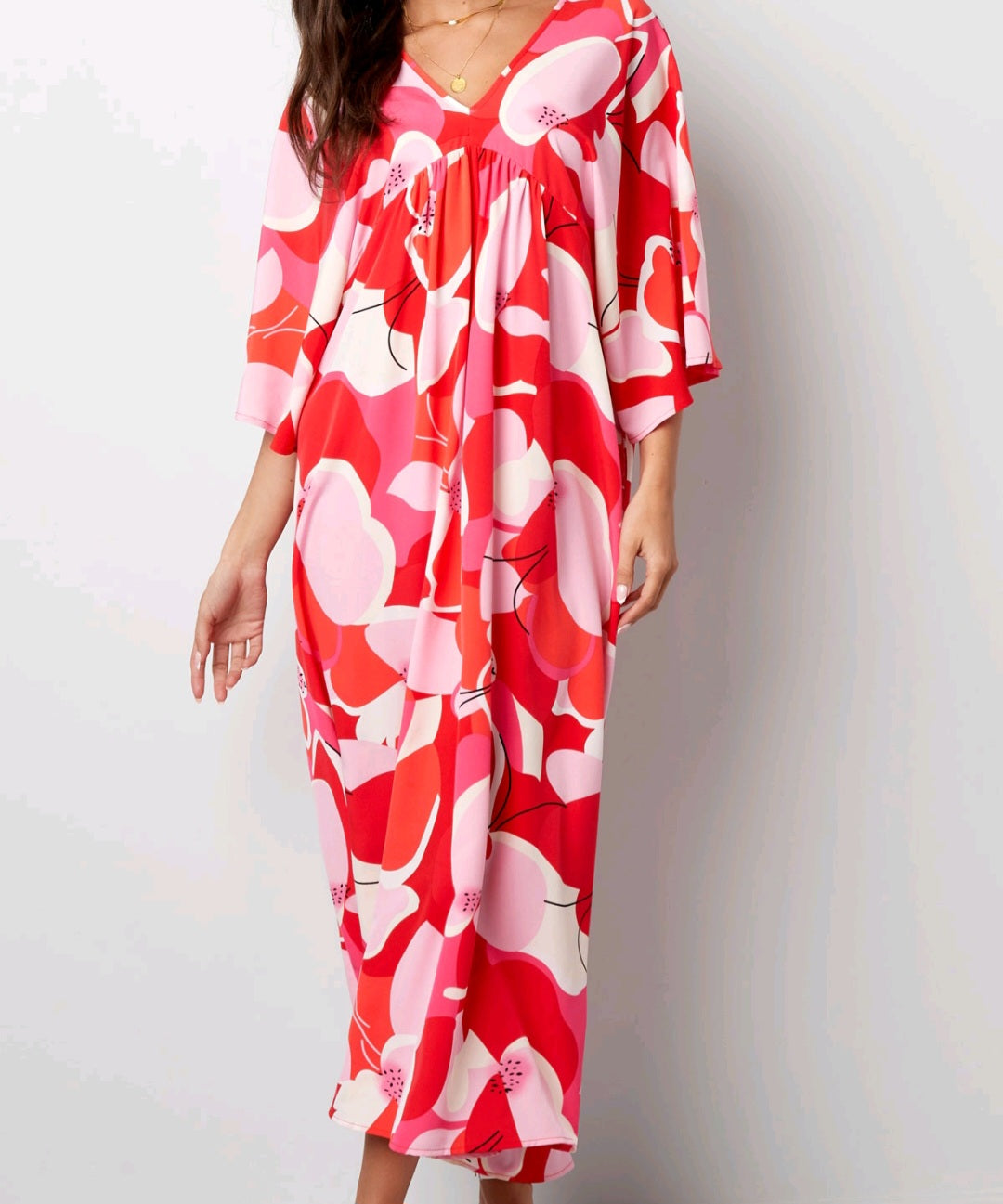 Robe longue florale