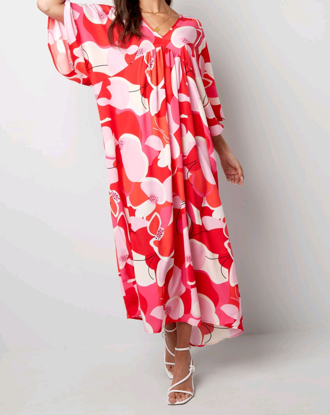 Robe longue florale