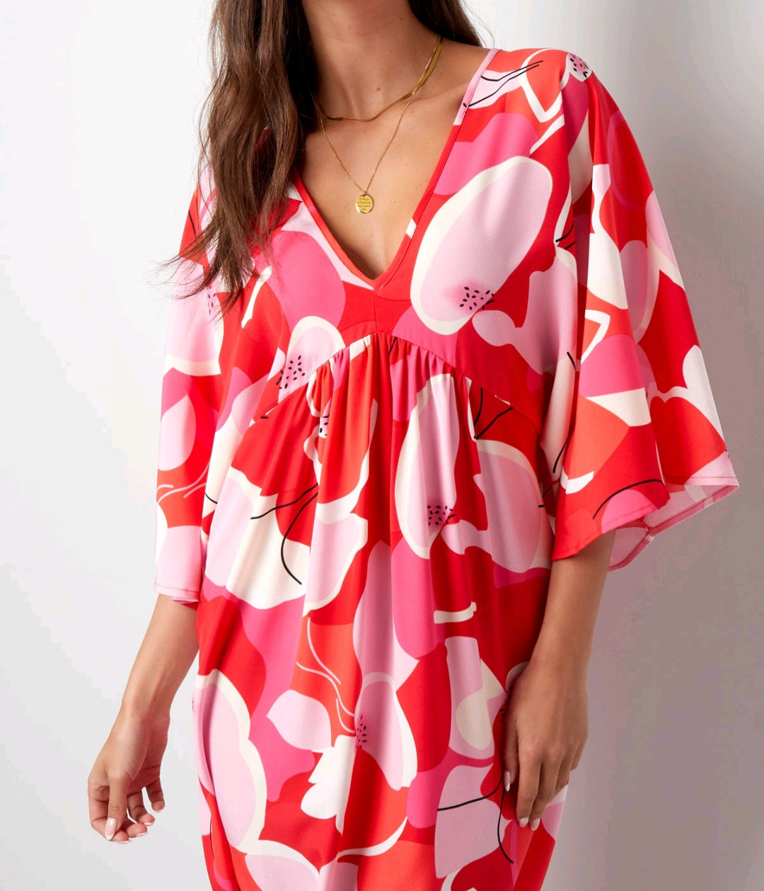 Robe longue florale