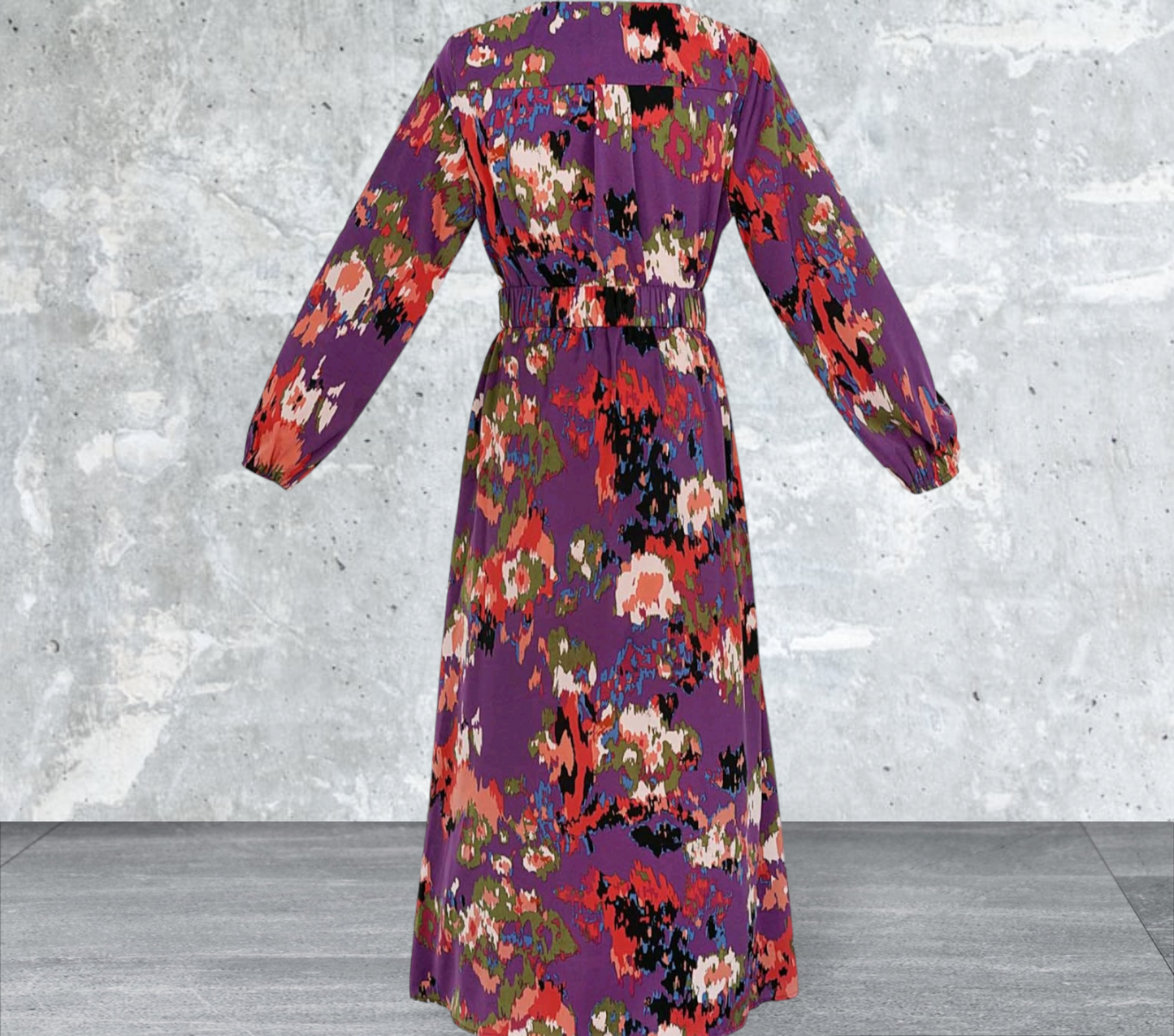 Robe maxi longue florale