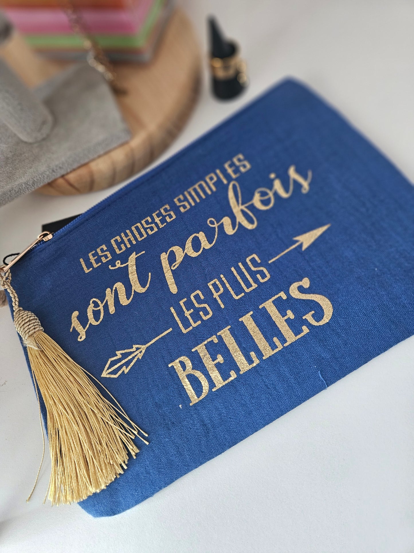 Pochette bleu "Les choses..."